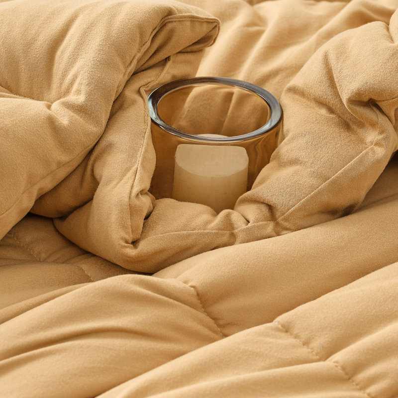 843249116695, Twin XL Comforter + 1 Standard Sham, Brown