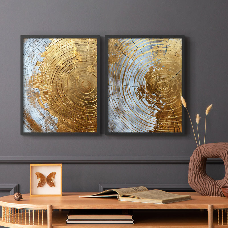 Série ABSTRACT Cxxxix - reproduction encadrée de qualité supérieure - prête à être accrochée - aucun clou requis - aucun clou requis