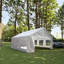 Tente de barbecue d'extérieur 20 x 20 pieds - construction et installation imperméable d'une housse de mariage stable