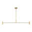 Sean Lavin Ponte 4-light Large Linear Chandelier in Nightshade Black with Nightshade Black shades-368457397