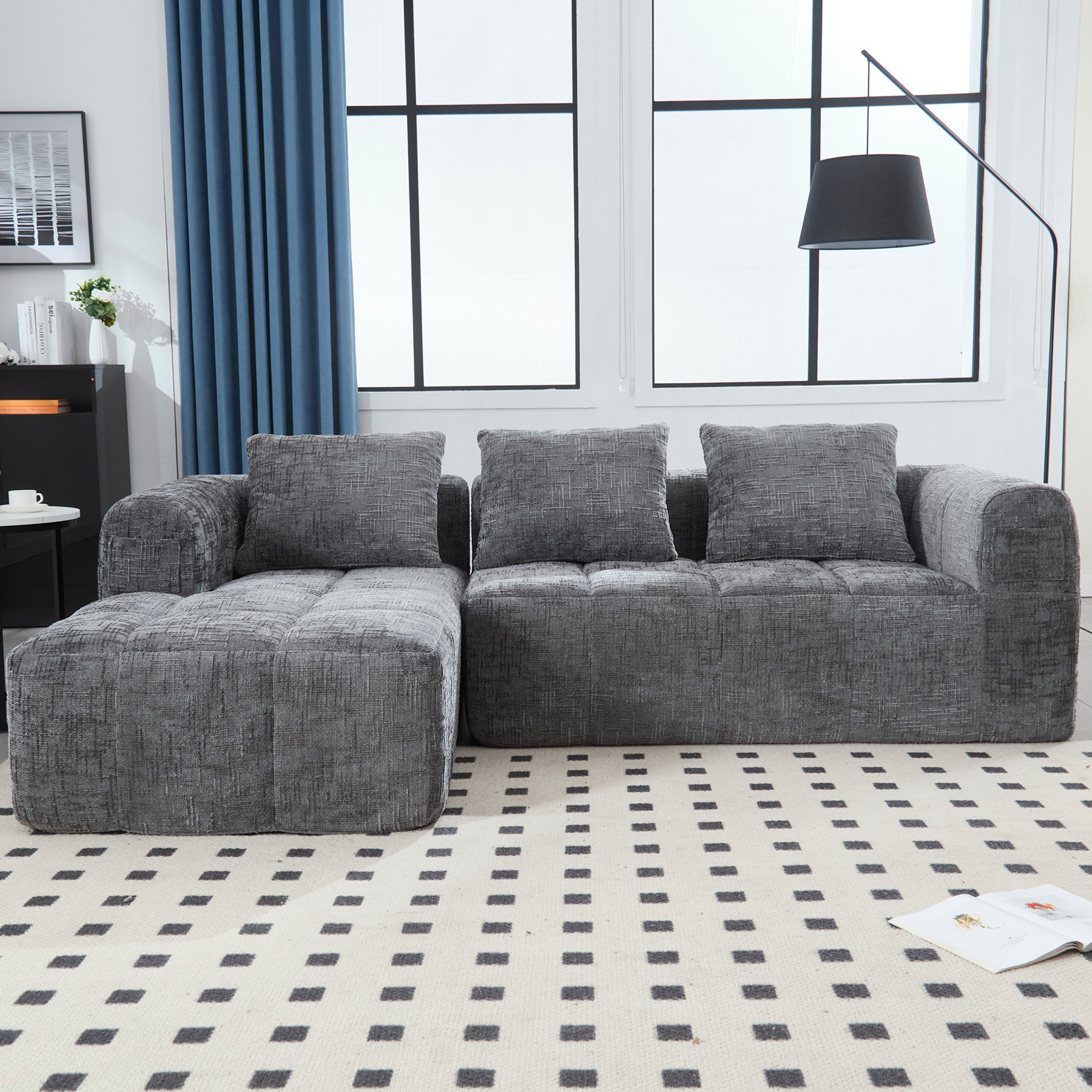 Latitude Run® modern modular Lshaped sofa Wayfair Canada