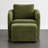 33" W Modern Upholstered Swivel Armchair With Ottoman-1225108197