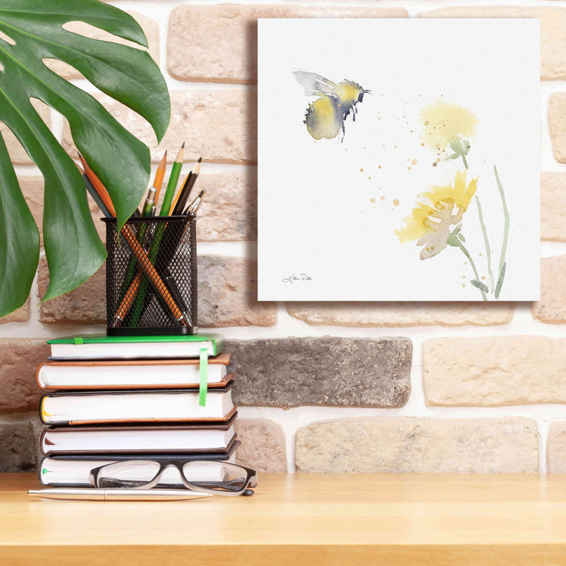 «Sunflower Meadow IV» par Katrina Pete, estampe numérique sur toile, H 12 po x l 12 po x P 0,75 po
