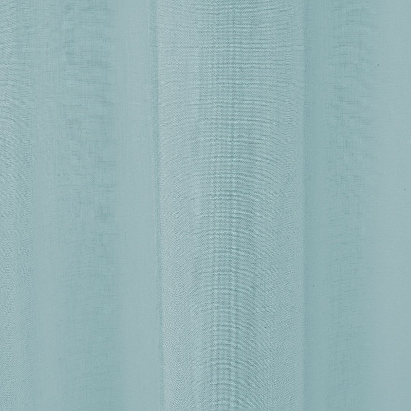 Panneau simple extra long et extra large en faux lin, L 100 po x L 84 po, Turquoise