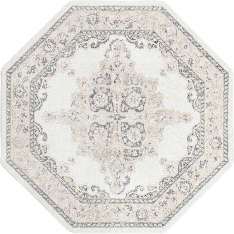 Makay Oriental Indoor Rug, Octagon 7'10"