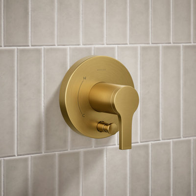 Elate Rite-Temp Shower Trim Kit With Push-Button Diverter, 2.5 Gpm