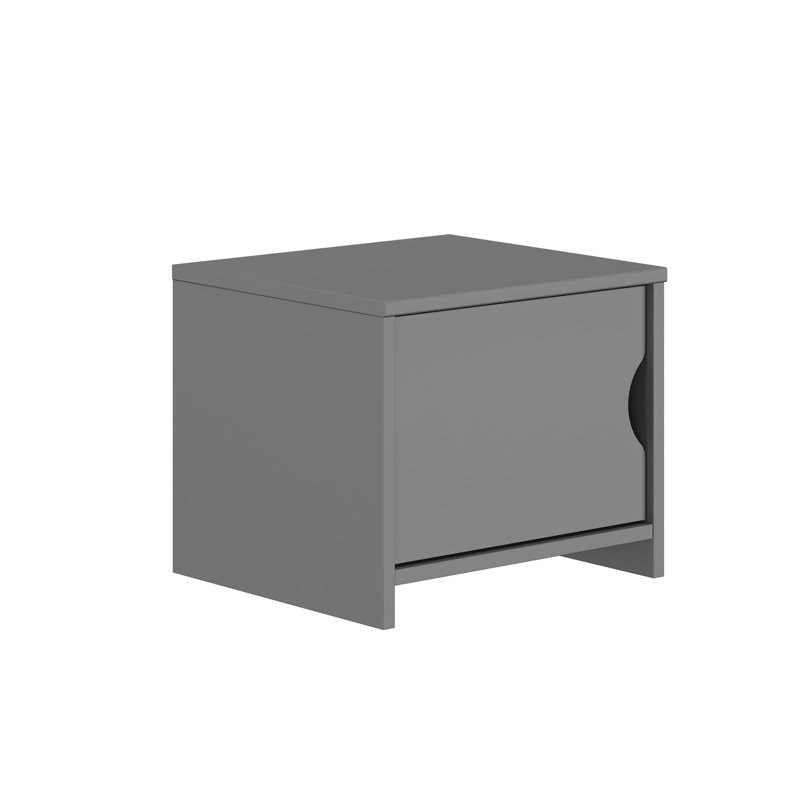 Jams 40 cm W Bedside Table, Moon Grey