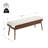classic and minimalist Fabric Upholstered Entryway Bench with Wood Frame & End of Bed Bench for Bedroom Living Room-33482697-32883393
