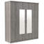 Armoire à miroir 4 portes avec tablettes-669162257