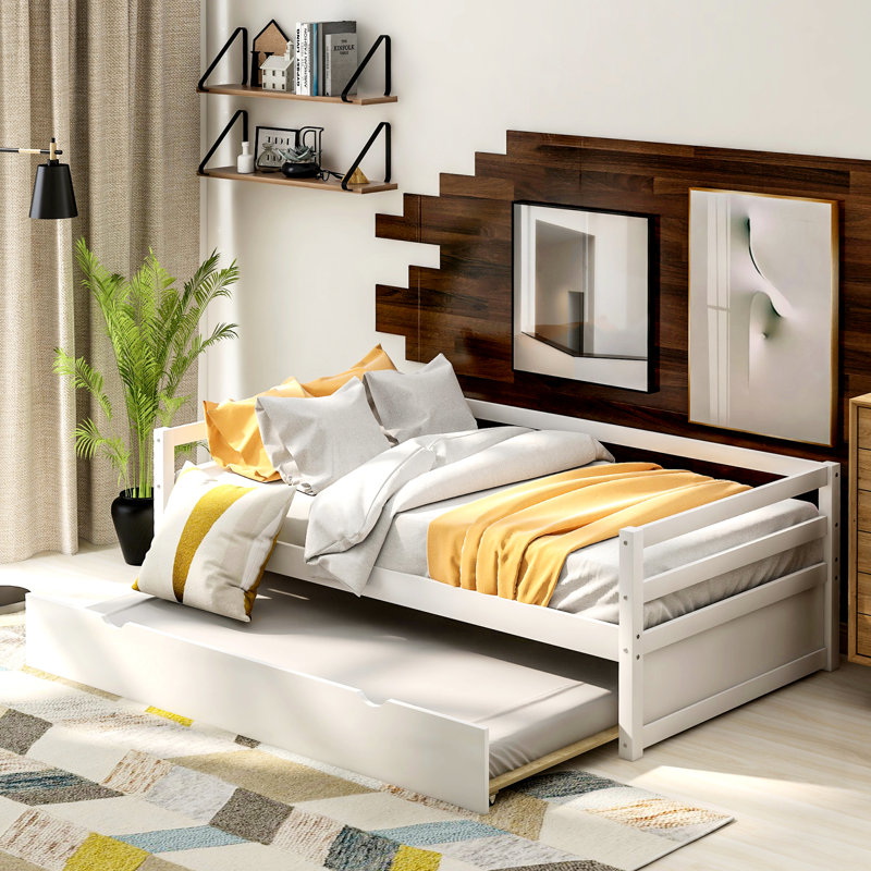 Lit plateforme simple, Blanc