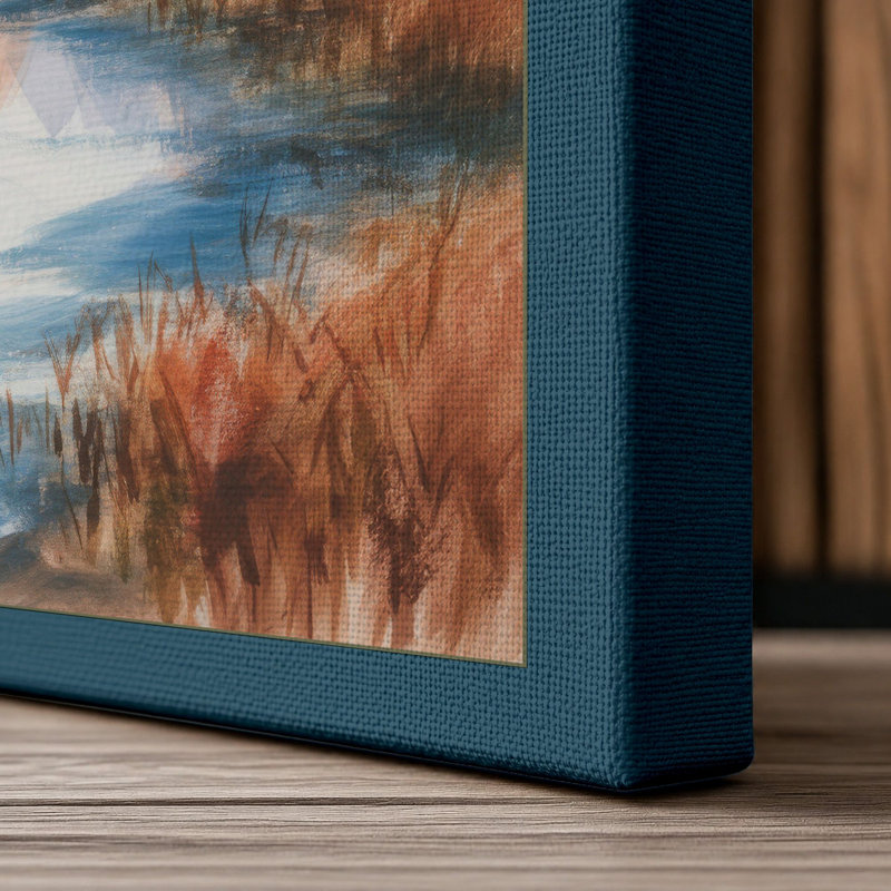 Print, 30x20 - 76.2 x 50.8 cm, Teal Border