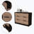 Dellana Longhill 6 Drawer Rectangle Dresser Wengue and Pine