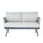 Causeuse et table en acier, gris-1876491158-1876491159