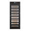 Freestanding Red Oak Wine Cabinet with Embraco Compressor, Humidity Control & UV Glass Door