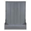 Grand lit escamotable mural avec coussin, gris