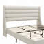 Lit plateforme tapissier avec tête de lit haute et tête de lit ondulée, tissu chenille de qualité supérieure, lit plateforme minimaliste moderne sans sommier, assemblage facile-626517361