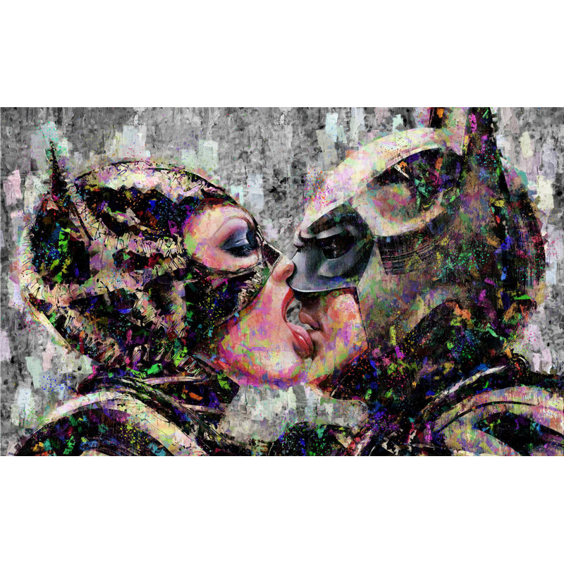 Catwoman and Batman 2 Heroes and Villains Collection - Art Prints, 29.5cm H x 39.4cm W x 0.11cm D, Metal