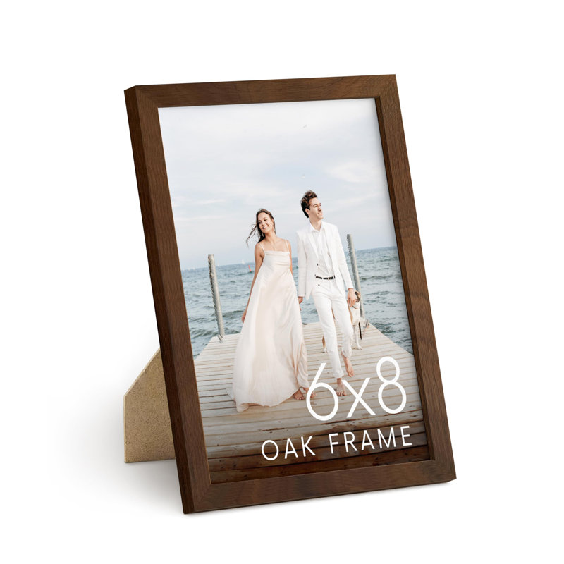 Cadre photo en bois, 4 po x 6 po, Noyer