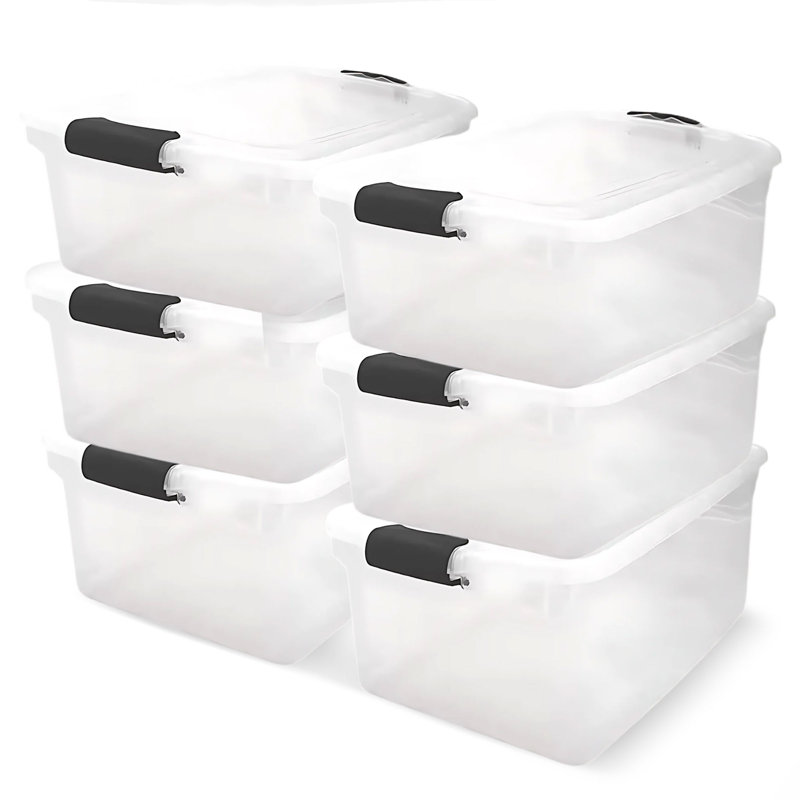 Ensemble de bacs de rangement en plastique