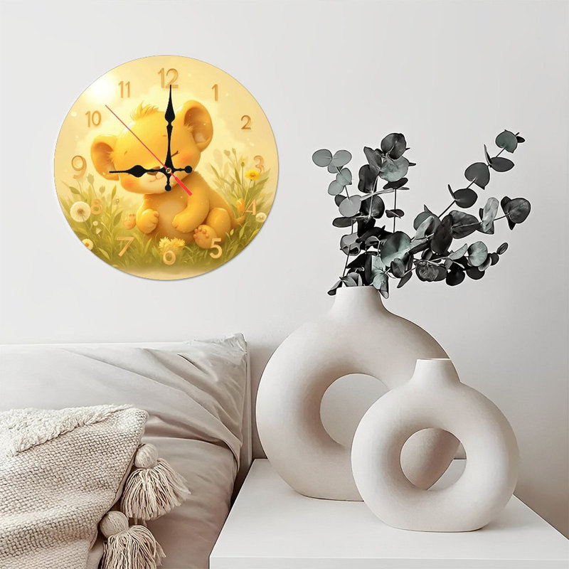 Illustration mignonne d'un lionceau rond
