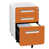 Blanc + orange clair