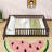 Queen Wooden Floor Bed With Guardrails
