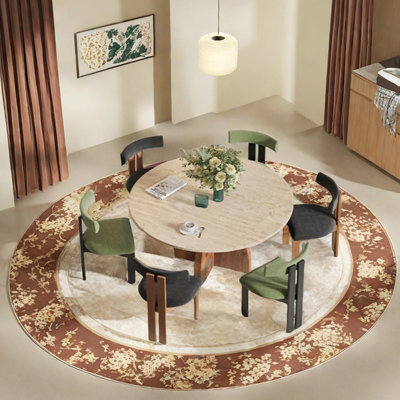 Ensemble de table de salle à manger en pierre frittée perforée