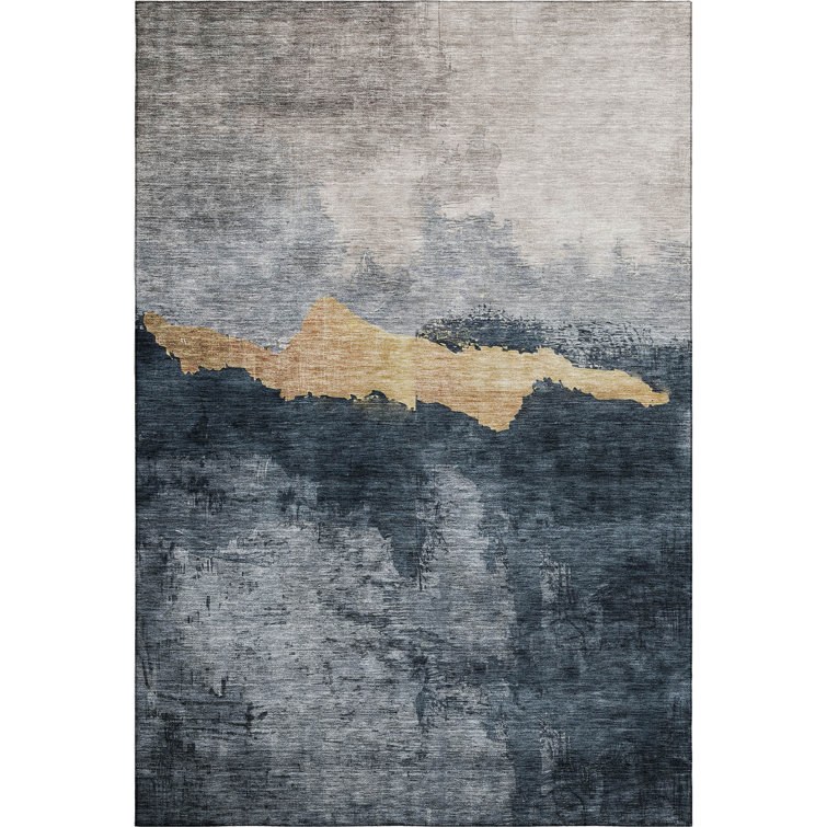 Premium Machine Washable Ducote AMF1069 Modern Rug