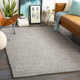 Ithaca Handmade Light Gray/Ivory Area Rug