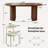 7-piece Modern Dining Room Set, 70.8” Large Oval Dining Table With 6 Upholstered Boucle Dining Chairs-1533052418-1533052422