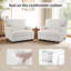 Modern Upholstered Arm Accent Chair With Pillow(Set of 2)-225776777
