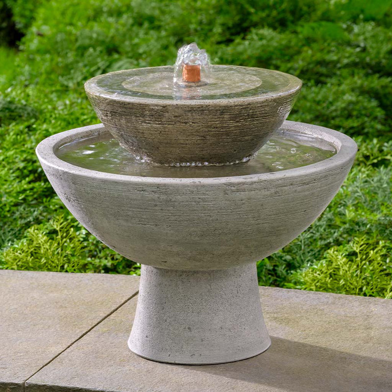 Ojai Fountain, 16.75" H x 18.5" W x 18.5" D