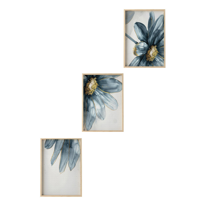 Peinture décorative en panneau de fibres à densité moyenne (3 pièces), H 19,7 po x l 27,6 po