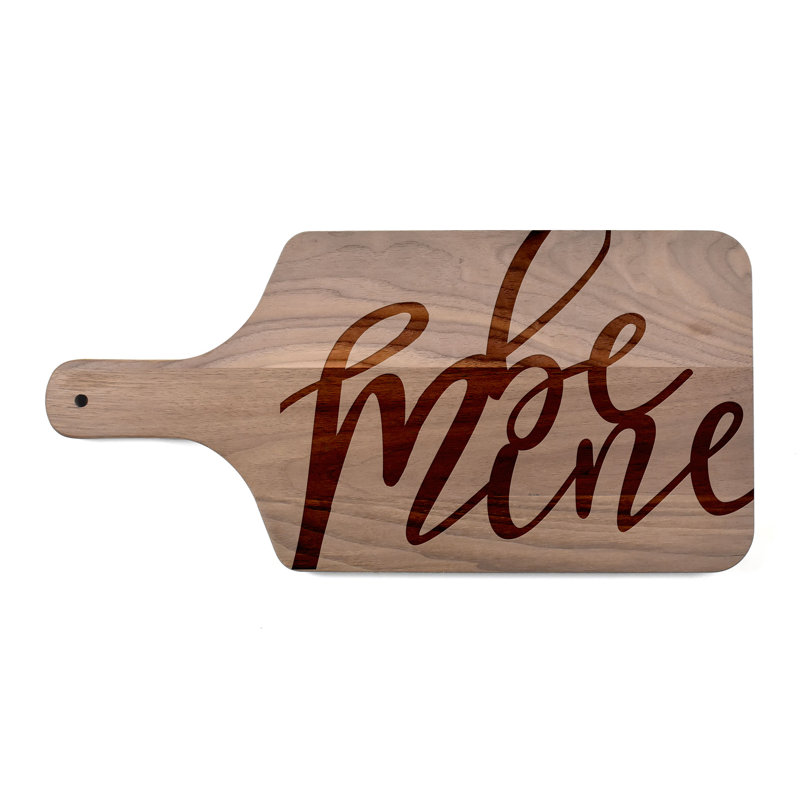 Be Mine Script Cutting Board, Walnut