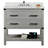 Metcalfe 37'' Single Bathroom Vanity with Quartz Top