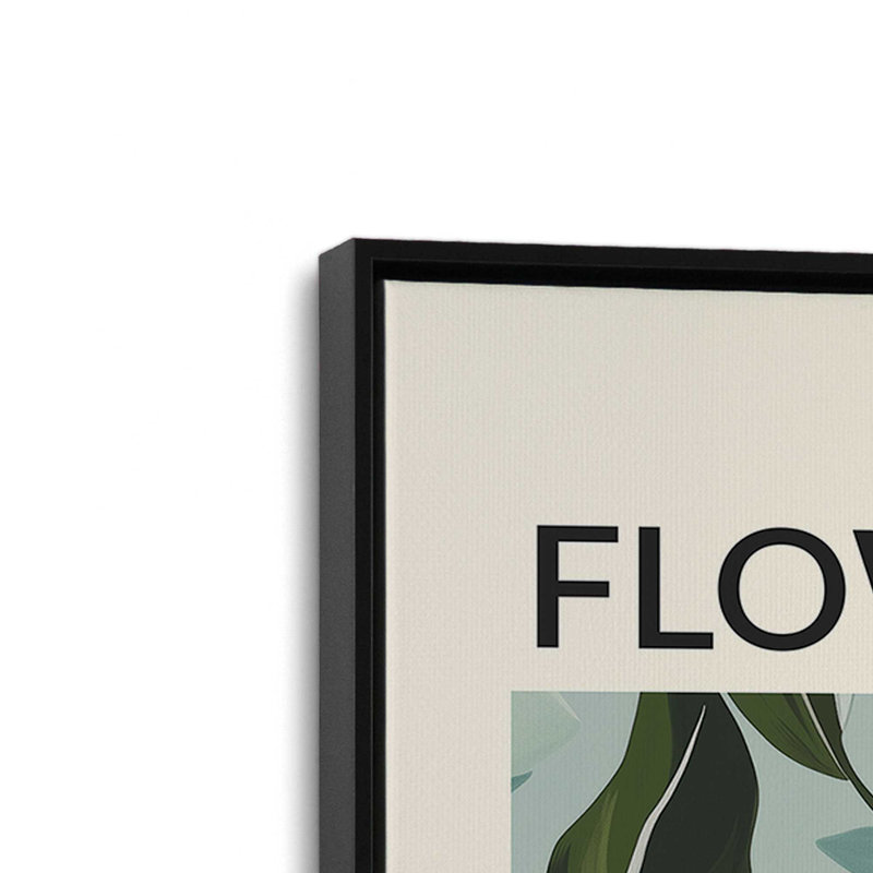 Toronto Flower Market, Cadre flottant noir satiné, H 18,75 po x l 12,75 po
