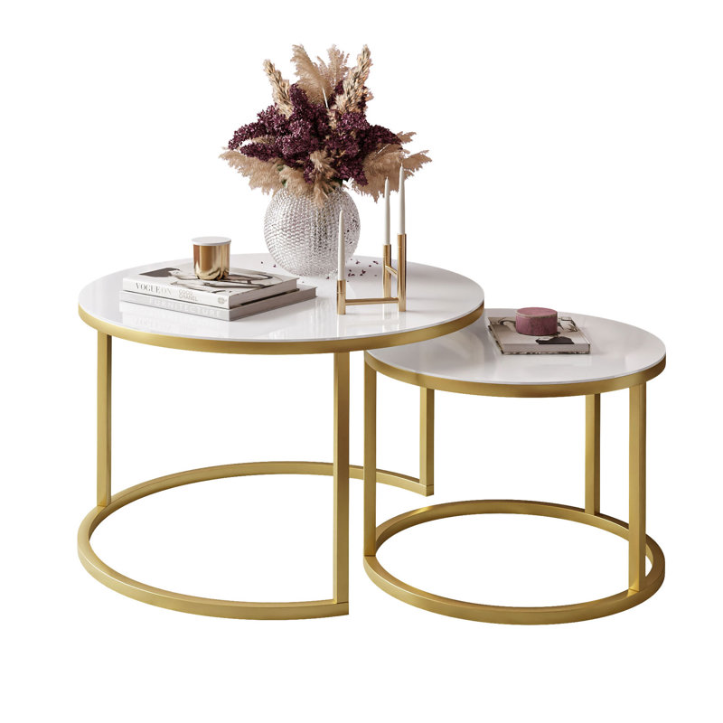 Englevale Frame Coffee Table, High Gloss White