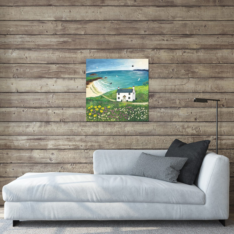 «Seaside Cottage» par Jo Grundy - impression non encadrée