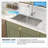 Undermount Kitchen Sink - 32"X19" Stainless Steel 16 Gauge Deep Single Bowl Sinks