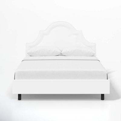 Knipe Upholstered Unfinished Scalloped Bed