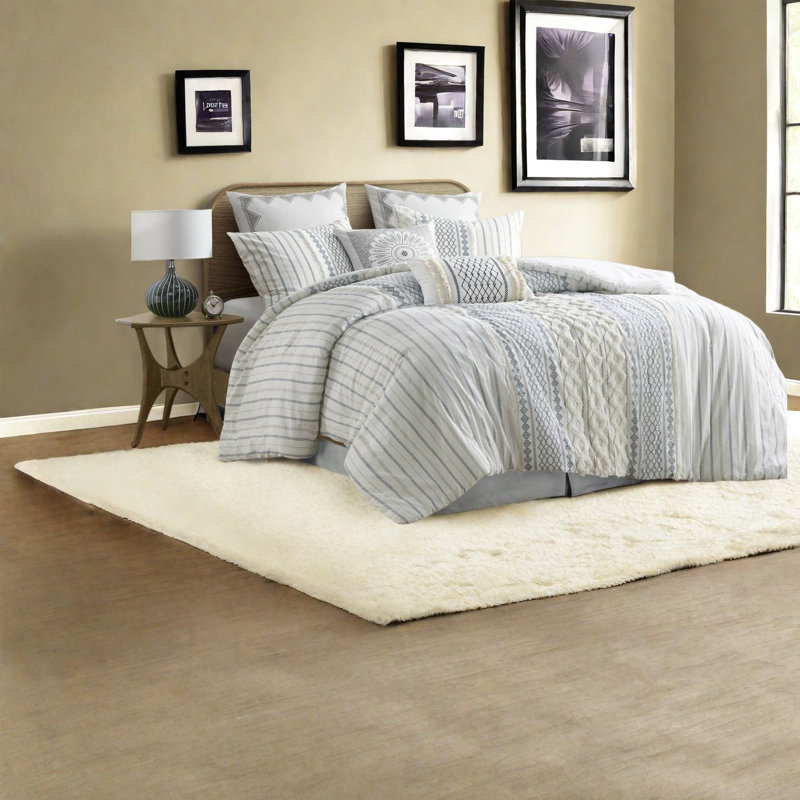 Premium Cotton Comforter Bedding Sets, Chenille Design For Bedroom