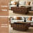 38.59"  Slide Top Coffee Table with Hidden Storage, Mid-Century Fluted Rectangle Center Table ,Walnut-1055630619