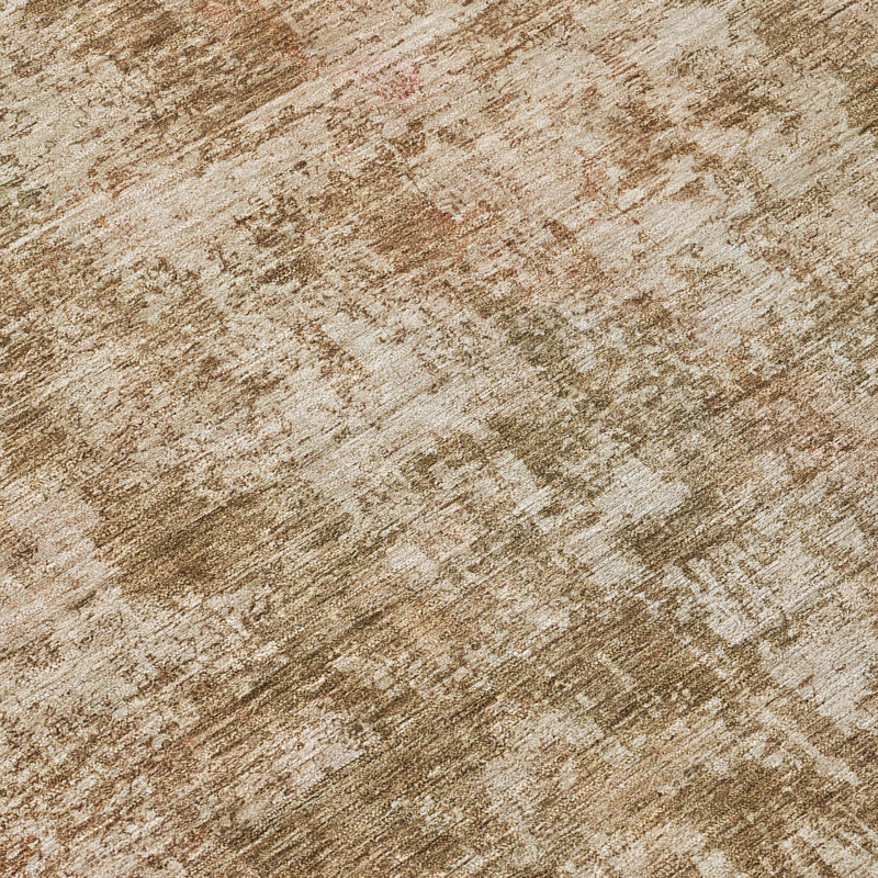 Tapis intérieur / extérieur beige lavable Mezzara - LOOMlan, 10 pi x 14 pi