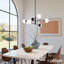 Plafonnier lustre 6 lumières Hunter Hepburn