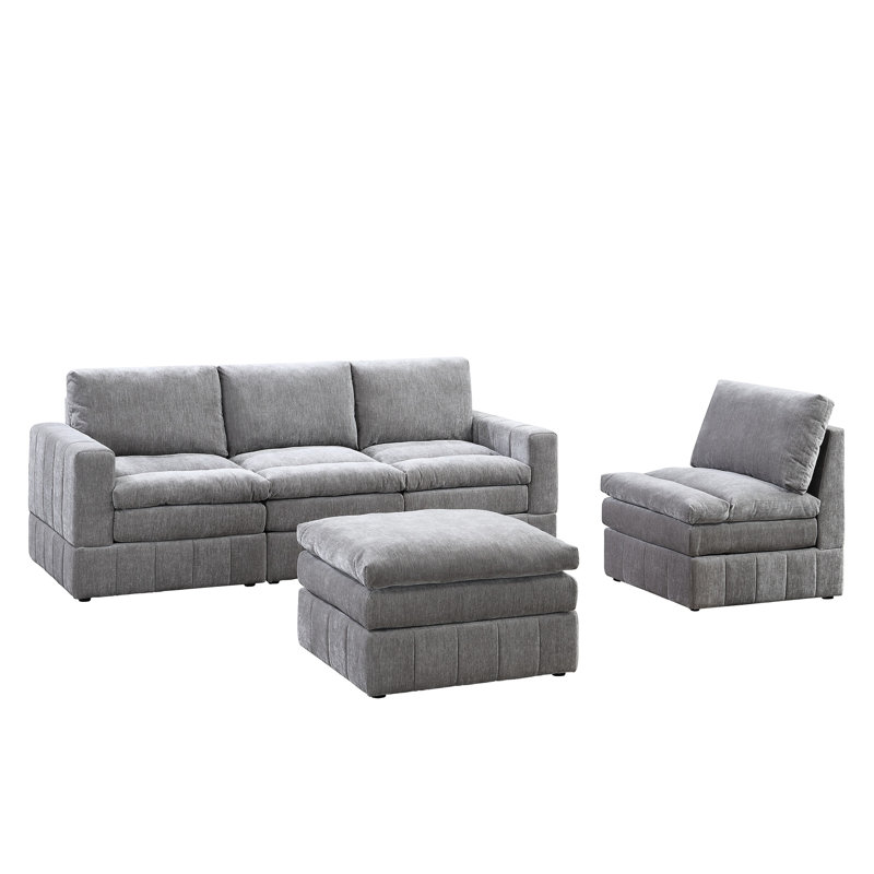 Contemporary 5Pc Modular Sectional Set