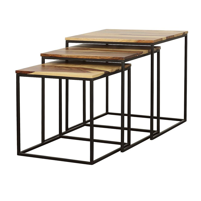 Ensemble de 3 tables gigognes