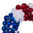  28" Red/White/Blue Ball Wreath.