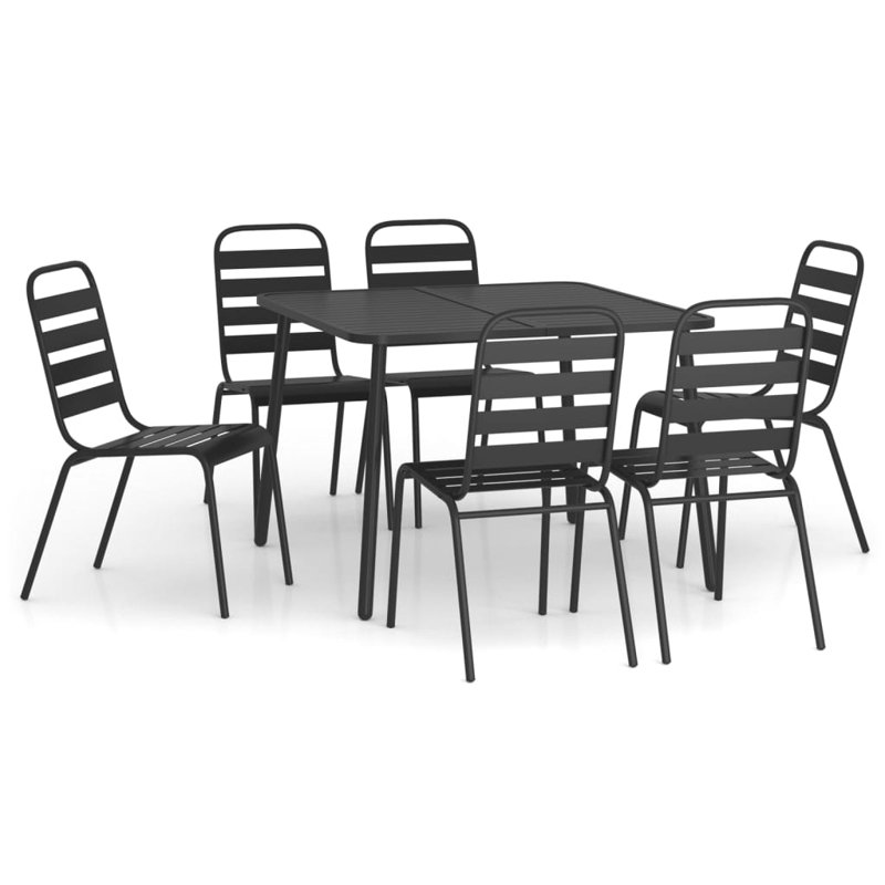 Gualtier 6 - Person Patio Dining Set with Square Table
