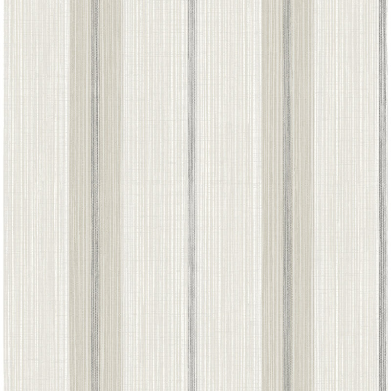 Papier peint à rayures Ames, Gris