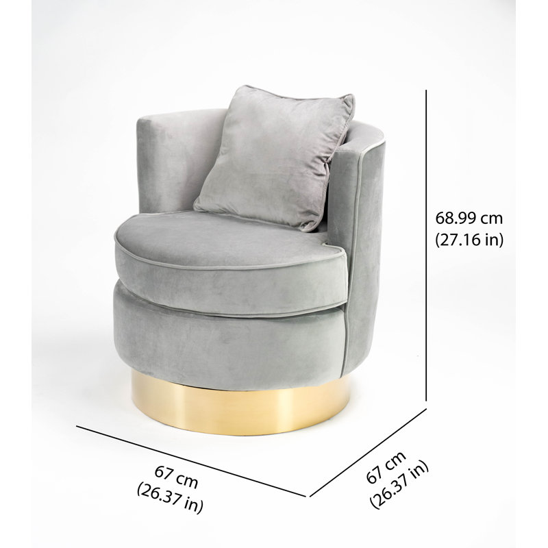 Fauteuil demi-tonneau 26,37 po